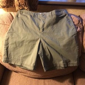Olive green bermuda shorts